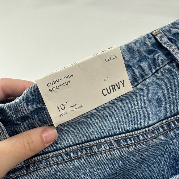 NEW American Eagle Curvy 90’s Bootcut Size 10 Short 30W new with tags - Picture 3 of 5